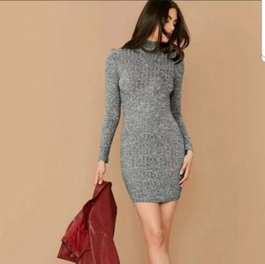 Shein gray bodycon dress size medium